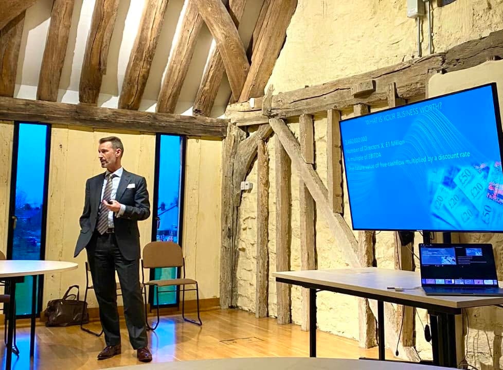 Richard Brady presenting at a professional seminar
